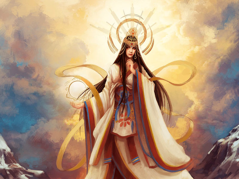10. Amaterasu, Japanese Goddess of the Sun and Beauty - wide 8