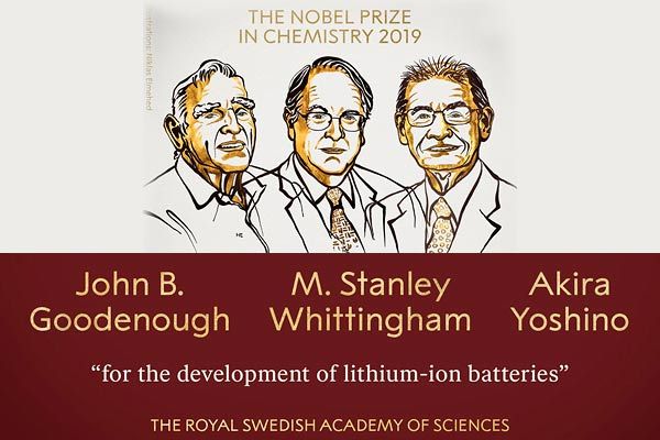 2019 Nobel Prize In Chemistry Awarded To 3 Scientists For Research On ...