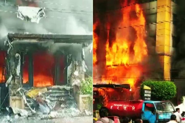 Fire in Golden Gate Hotel of Indore Fire in Golden Gate Hotel of Indore