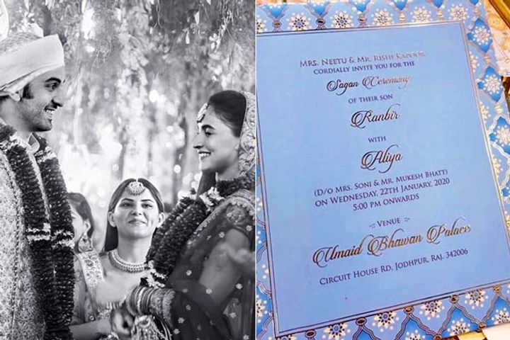 Ranbir-Alia's wedding card goes viral People are sending congratulatory messages