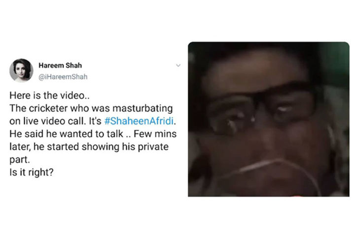 exposing Shaheen Afridi over his obscene remarks