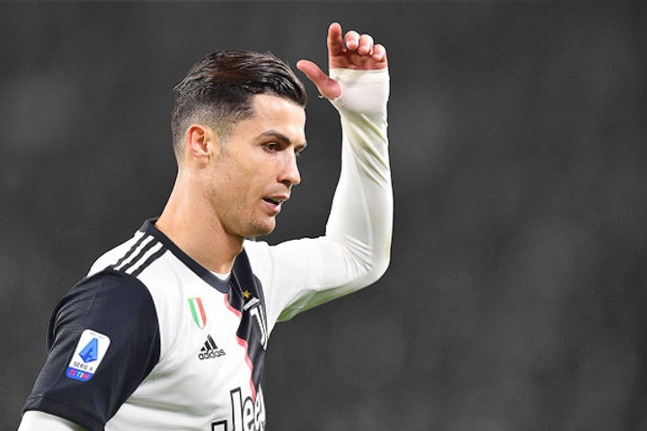 Cristiano Ronaldo left the stadium before the final whistle during Juventus