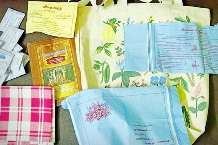 Deputy Collector prints Son's wedding cards Deputy Collector prints Son's wedding cards