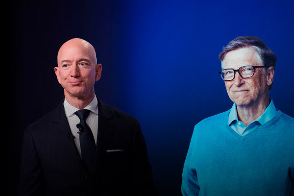 Bill Gates defeated Jeff Bezos to become world's richest man