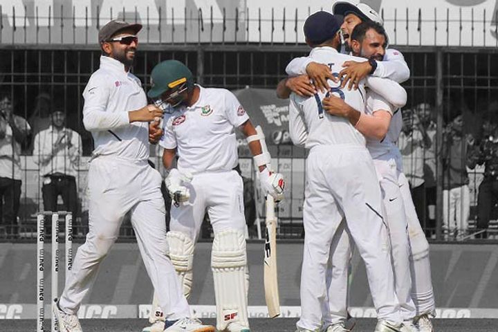 India beat Bangladesh by an innings and 130 runs, leading 1-0 in the series