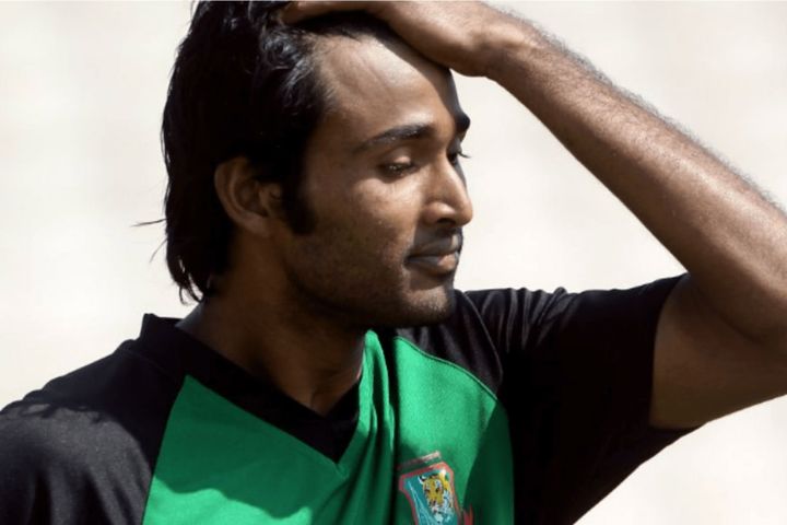 Bangladeshi batsman beaten partner for not flashing the ball