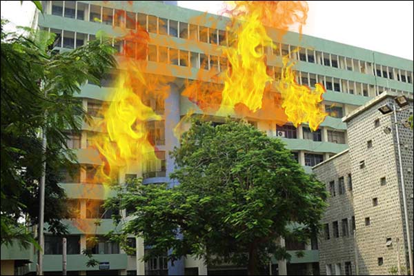 Recently a fierce fire in the sales tax office of ITO, Delhi
