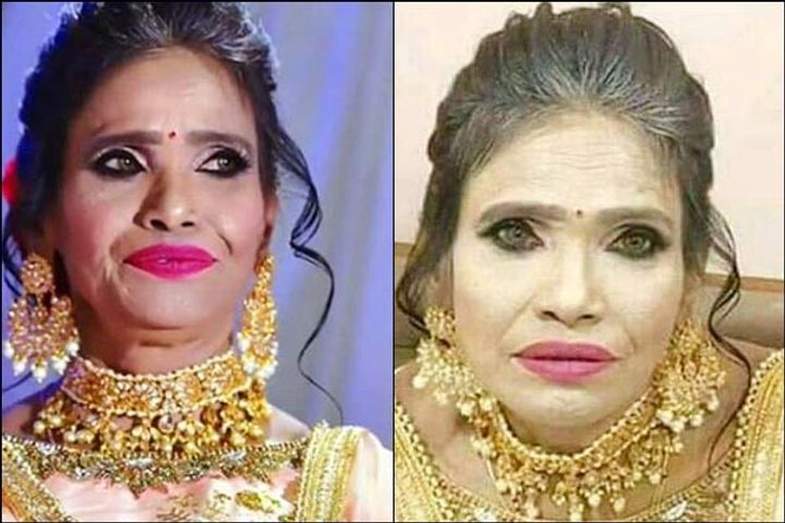 Smuk kvinde Wardian sag afstand Viral photo of Ranu Mondal's 'too much' make-up is fake: Makeup Artist -  Shortpedia News App
