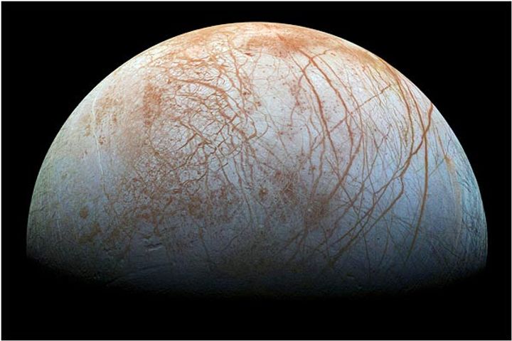 Hidden water in Jupiter's moon Europa, key to alien life