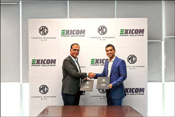 MG Motor India's agreement with Exicom Tele-Systems for Battery Reuse