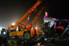 Painful road accident on Agra-Lucknow Expressway