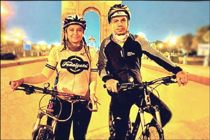 Cycle journey from India Gate to Attari Border to give people the message of staying fit