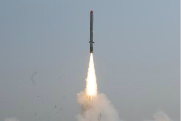 First night trial of the nuclear capable Agni-III conducted