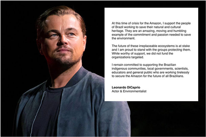 DiCaprio taunts Brazil President after he claimed actor 