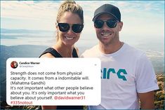 In the joy of Warner's triple century, his wife tweeted with the statement of 'Bapu'