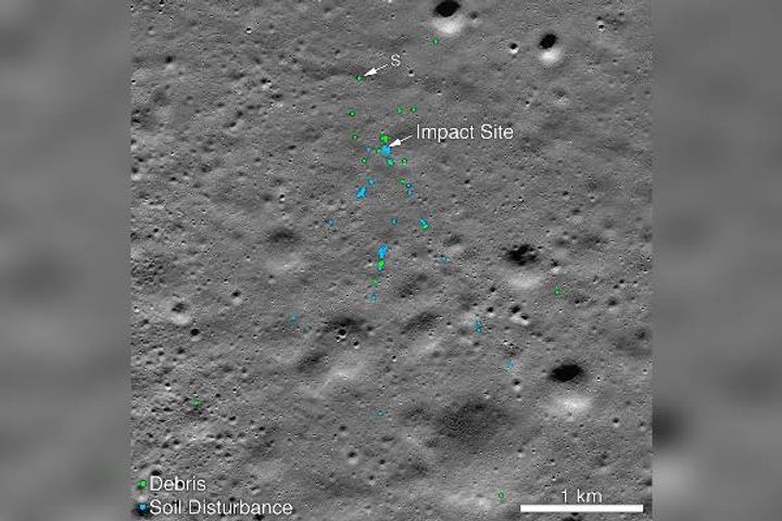 NASA found Vikram Lander's debris 750 meters from crash site