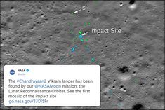 American space agency NASA has found  Vikram Lander of Chandrayaan-2