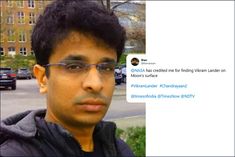 Shanmuga Subramanian, 33, found the debris from the Vikram moon lander 