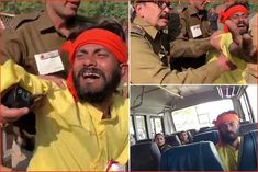 In Delhi, a man came in front of Defense Minister Rajnath Singh's convoy