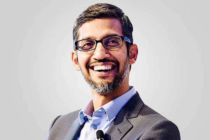 Promotion of Sundar Pichai, CEO of Alphabet, Google's parent company