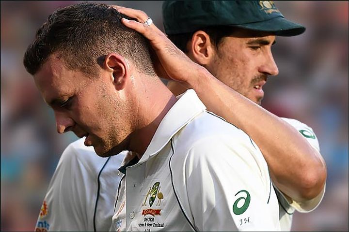 Injured Josh Hazlewood to miss Aus-NZ second Test Injured Josh Hazlewood to miss Aus-NZ second Test