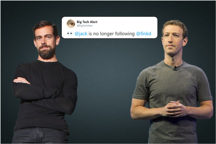 Twitter CEO Jack Dorsey unfollows Facebook CEO Zuckerberg
