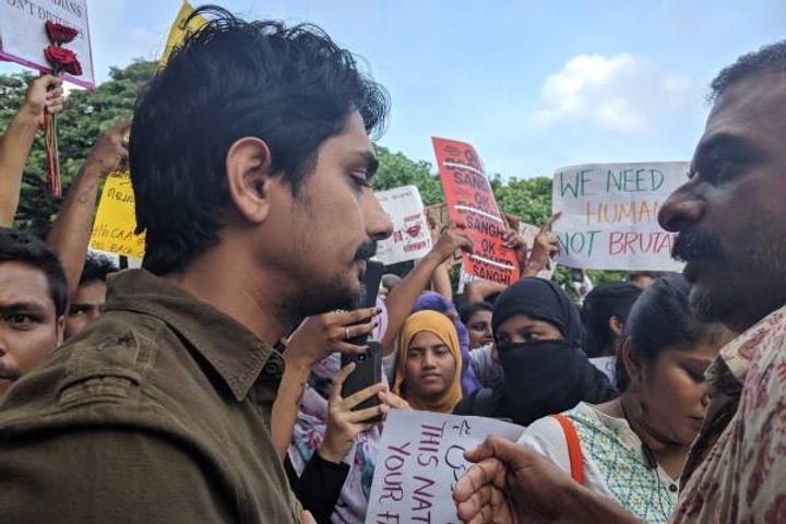 Siddharth has been arrested by Tamil Nadu police from Chennai for protesting 