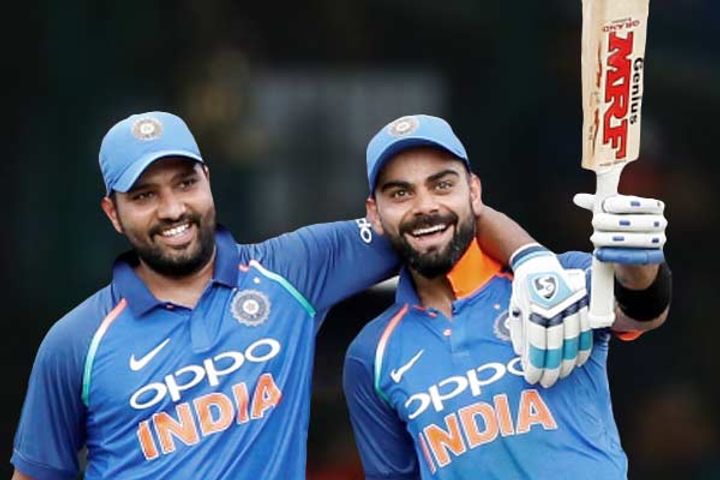 Virat Kohli tops the list at the end of 2019 and Rohit Sharma at the 2nd 