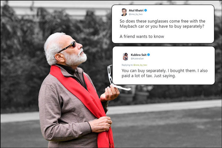 PM Modi set Twitter on fire with his picture in which he was looking at the Solar eclipse