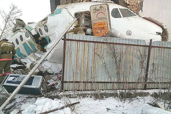 Plane with 100 people on board crashes near Kazakhstan Almaty airport