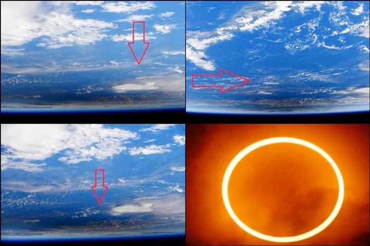 solar eclipse looks like from space  Astronaut shares photos