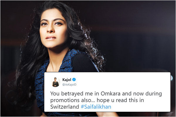Kajol said in her tweet that you tricked me into Omkara