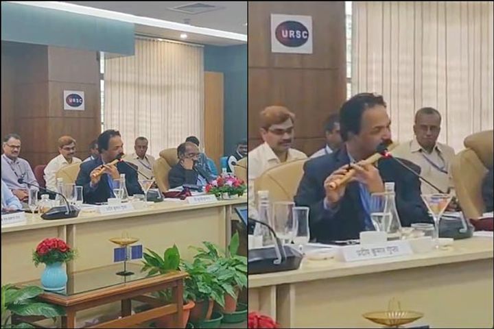 Parliamentary Committee meeting ends with ISRO official playing the flute