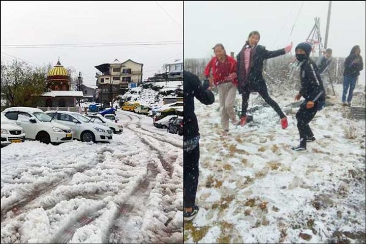 Nagaland gets snowfall after 37 years videos viral