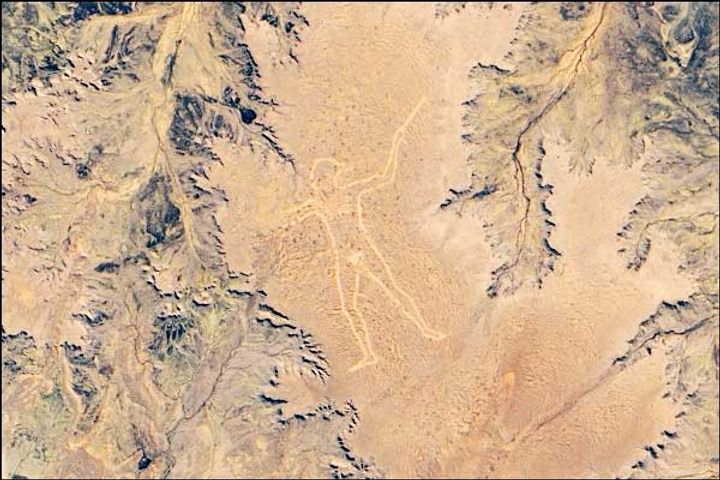 NASA released a new image of the infamous Marree Man