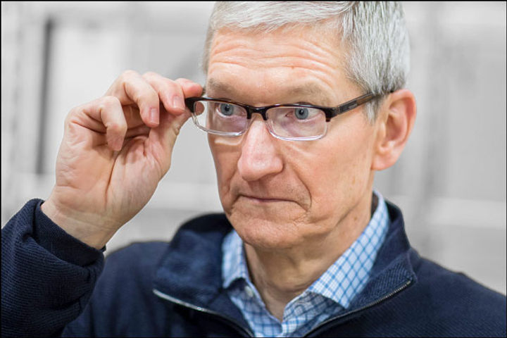 Apple CEO Tim Cook  total salary dropped last year
