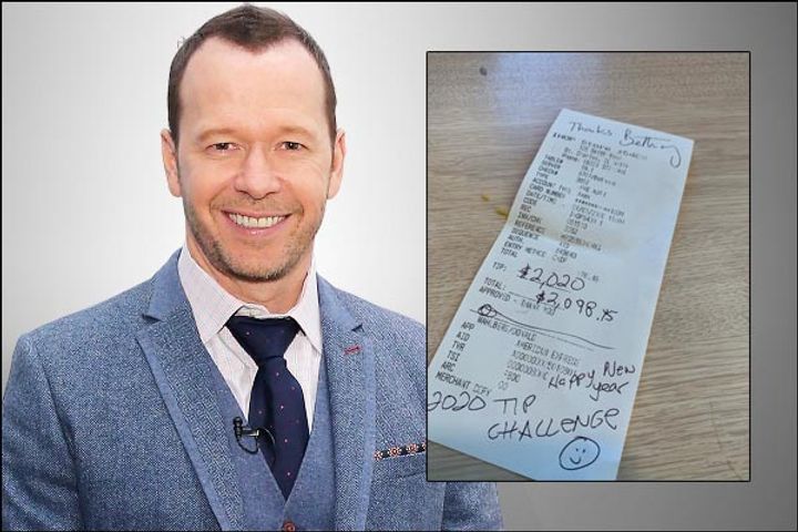 Donnie Wahlberg gives IHOP waitress 1.44 lakh  tip