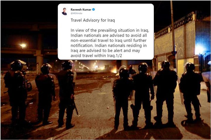 Avoid non-essential travel to Iraq India issues advisory amid tensions warns air carriers Avoid non-essential travel to Iraq India issues advisory amid tensions warns air carriers