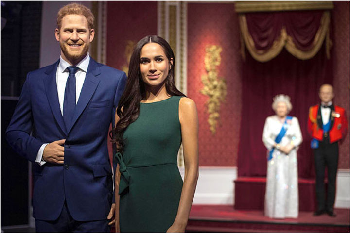 Prince Harry and  Meghan Markle wax statues separated from Royal family 