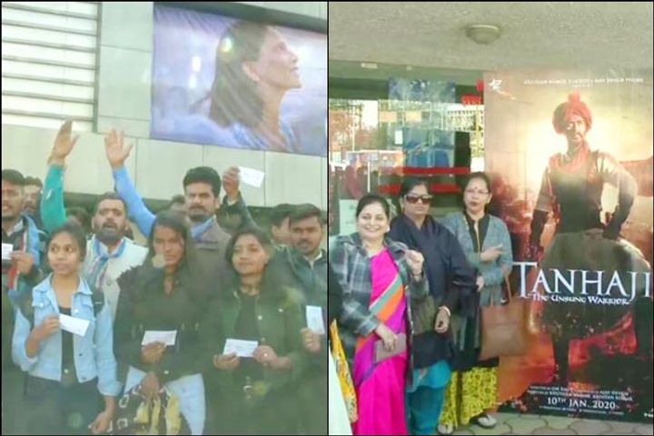 Bhopal BJP distributes Tanhaji tickets while NSUI supports Deepika Chhapaak