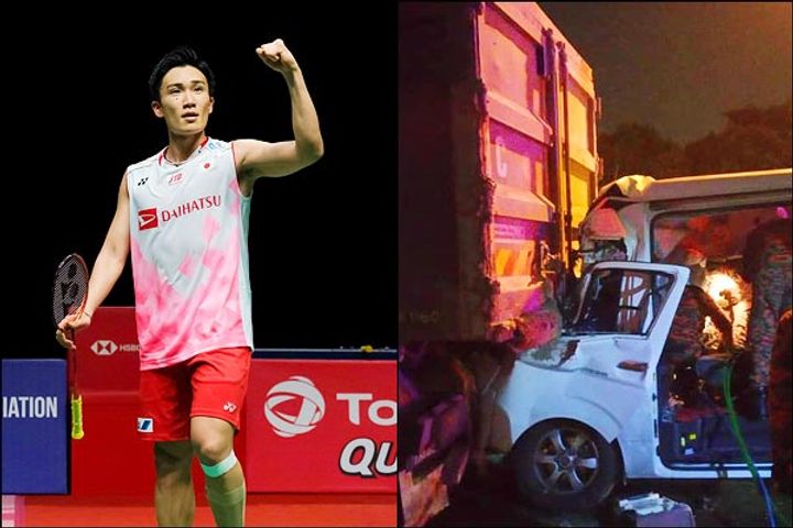 Badminton world no.1 Kento Momota hurt in Malaysia crash