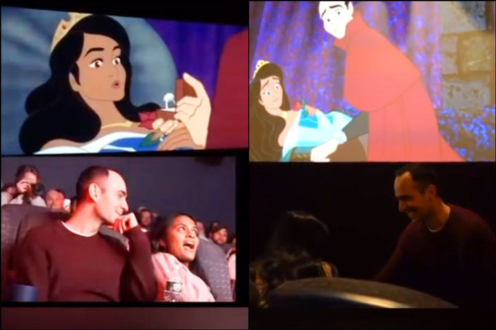Man Surprises Girlfriend With Marriage Proposal by Animating Her Into a Disney Movie