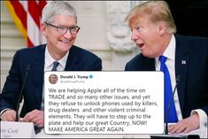 Trump launches fresh attack on Apple over privacy
