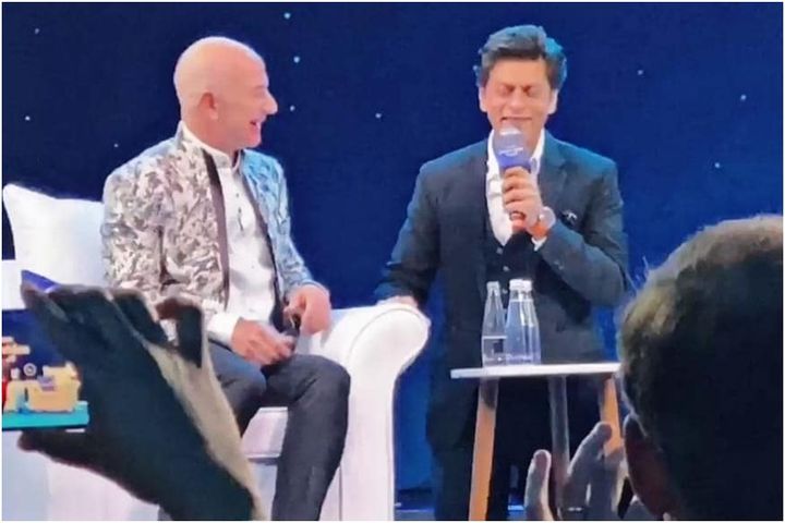 Shah Rukh Khan teaches Bollywood lessons to Jeff Bezos