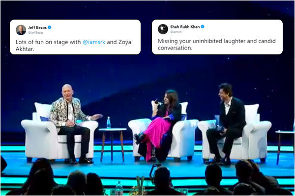 Shah Rukh Khan replies to Jeff Bezos says missing your uninhibited laughter