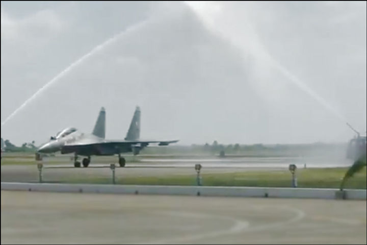 Indian Air Force inducts BrahMos armed Sukhoi-30MKI fighter squadron at Thanjavur