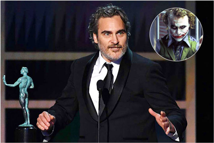 Joaquin Phoenix dedicates award to fellow Joker actor Heath Ledger