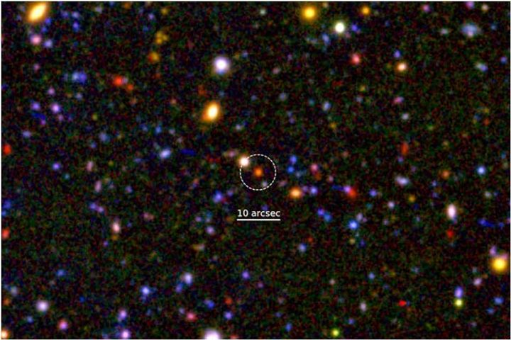 Core of the dying galaxy formed just 1.5 billion years after Big Bang