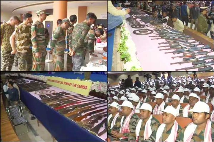 644 Maoists surrender 177 weapons in Assam