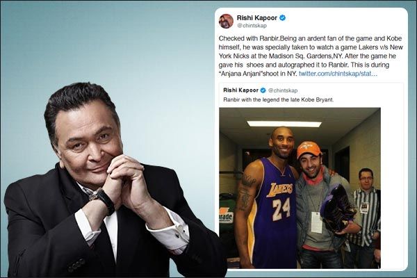 Rishi Kapoor shares pic of Kobe Bryant autographed shoes that he gifted to Ranbir